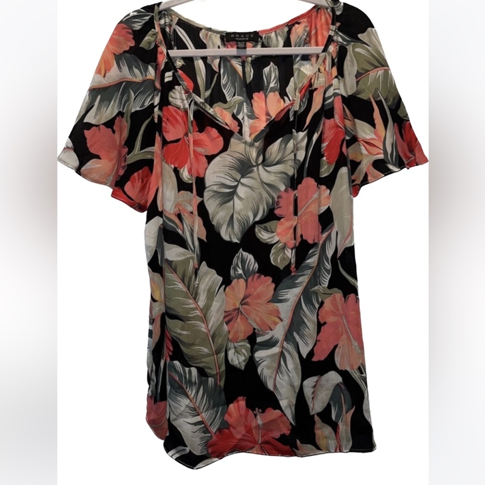 Grace v-neck tunic top size XL